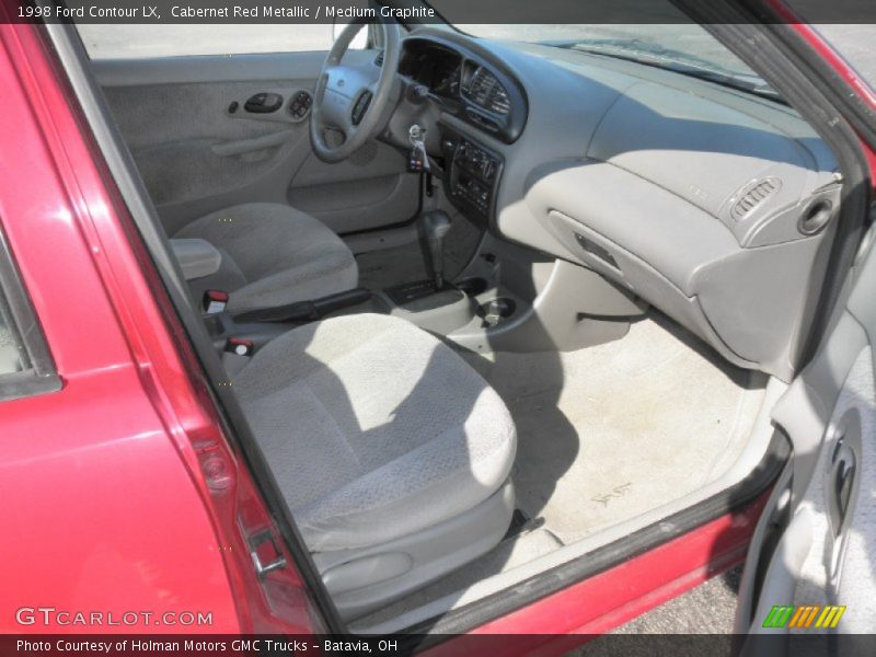 Cabernet Red Metallic / Medium Graphite 1998 Ford Contour LX