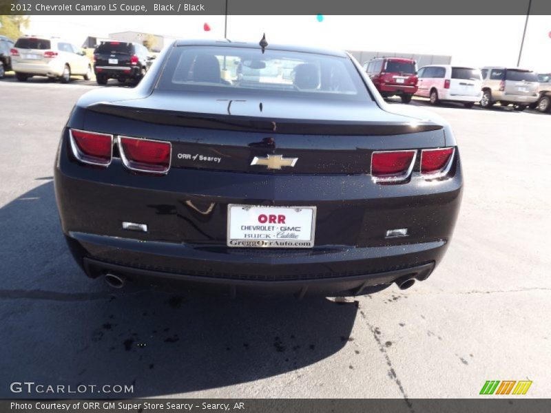 Black / Black 2012 Chevrolet Camaro LS Coupe