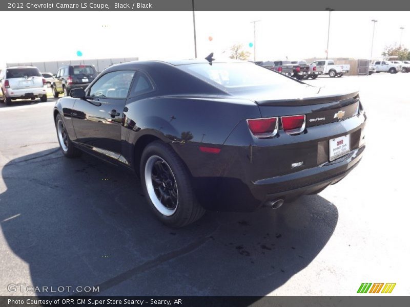 Black / Black 2012 Chevrolet Camaro LS Coupe
