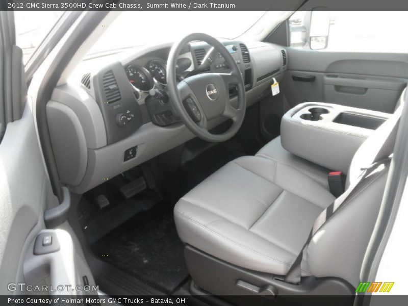 Summit White / Dark Titanium 2012 GMC Sierra 3500HD Crew Cab Chassis