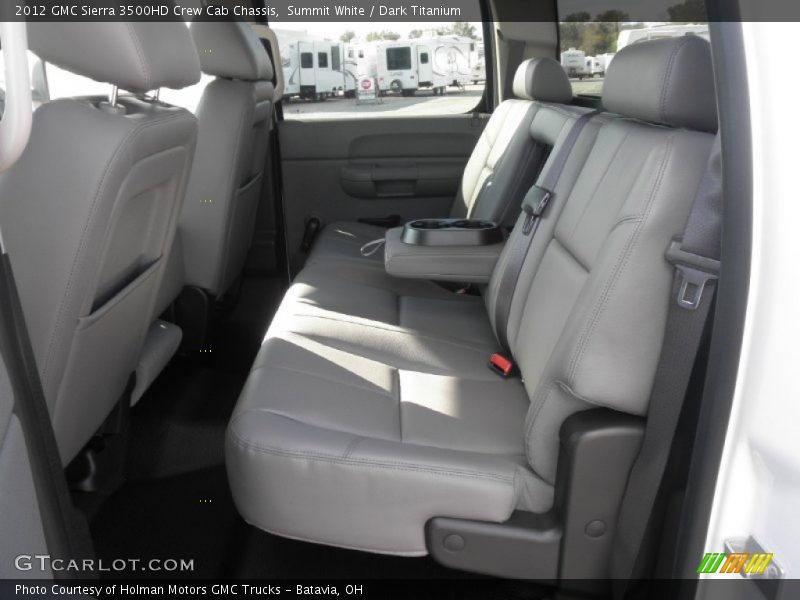 Summit White / Dark Titanium 2012 GMC Sierra 3500HD Crew Cab Chassis