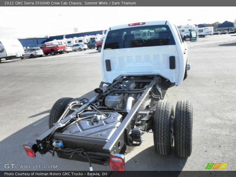 Summit White / Dark Titanium 2012 GMC Sierra 3500HD Crew Cab Chassis