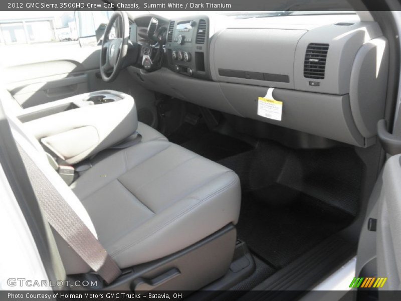Summit White / Dark Titanium 2012 GMC Sierra 3500HD Crew Cab Chassis