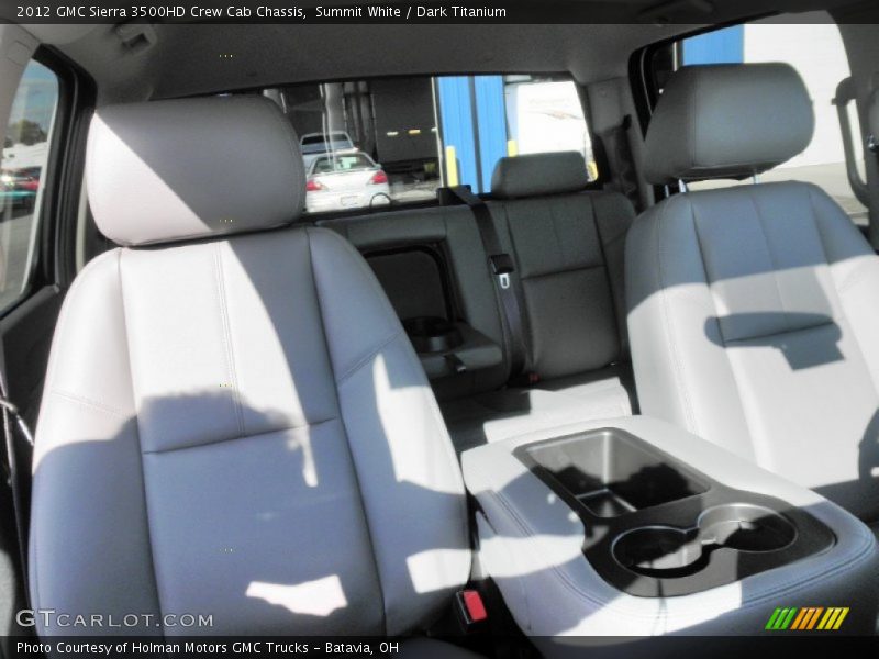 Summit White / Dark Titanium 2012 GMC Sierra 3500HD Crew Cab Chassis
