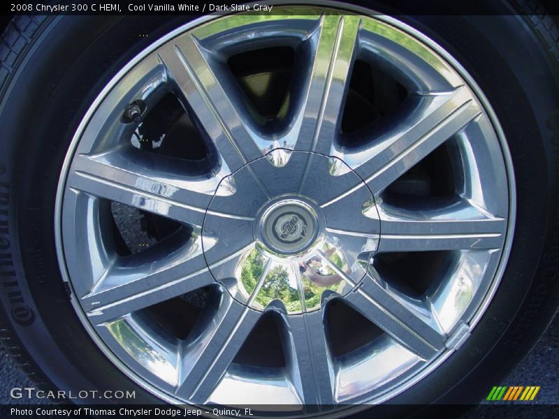 Cool Vanilla White / Dark Slate Gray 2008 Chrysler 300 C HEMI