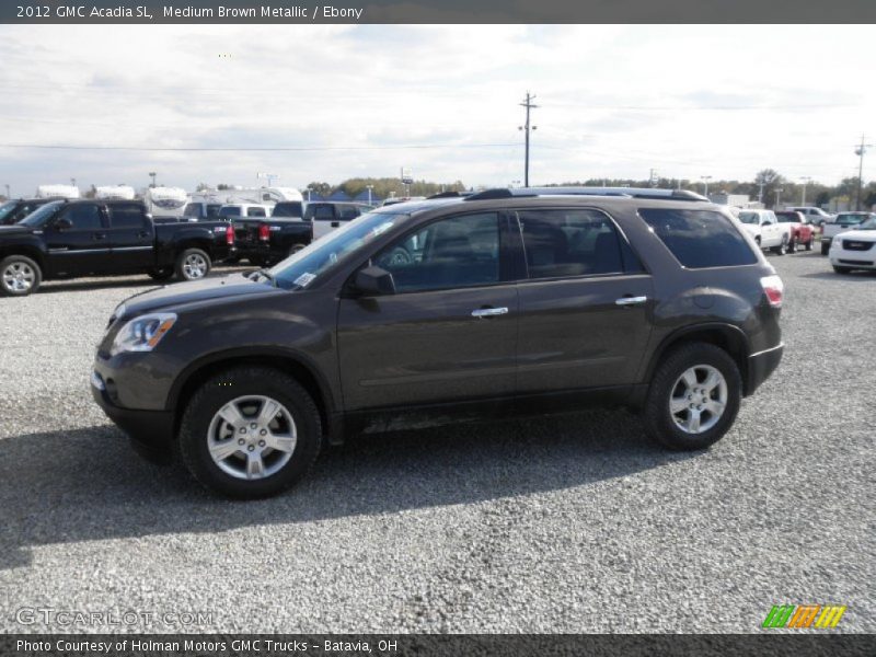 Medium Brown Metallic / Ebony 2012 GMC Acadia SL