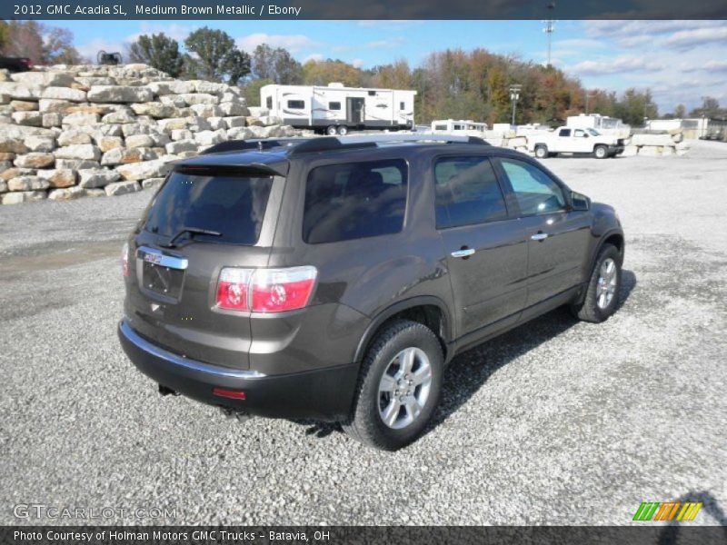 Medium Brown Metallic / Ebony 2012 GMC Acadia SL