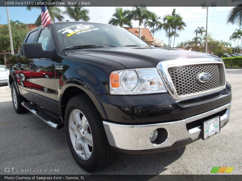 Black / Black 2008 Ford F150 Lariat SuperCrew