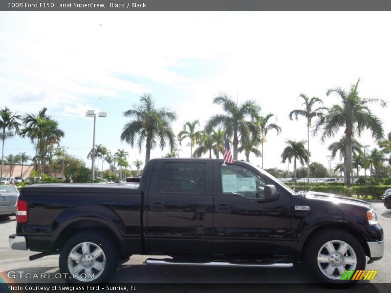 Black / Black 2008 Ford F150 Lariat SuperCrew