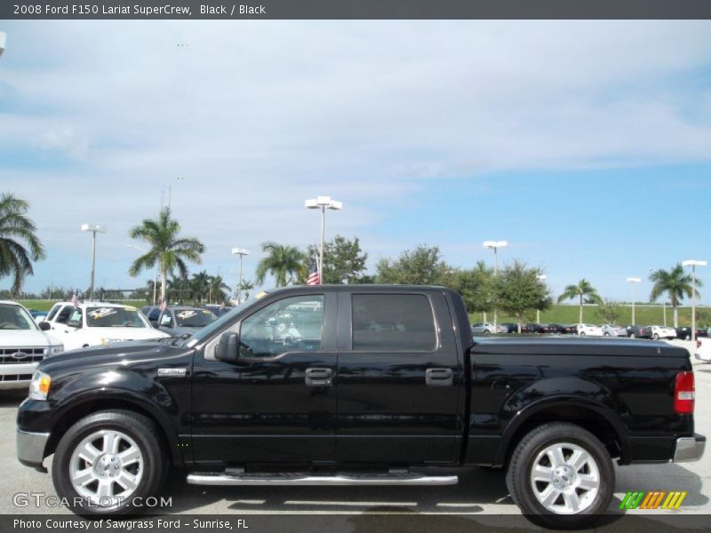 Black / Black 2008 Ford F150 Lariat SuperCrew