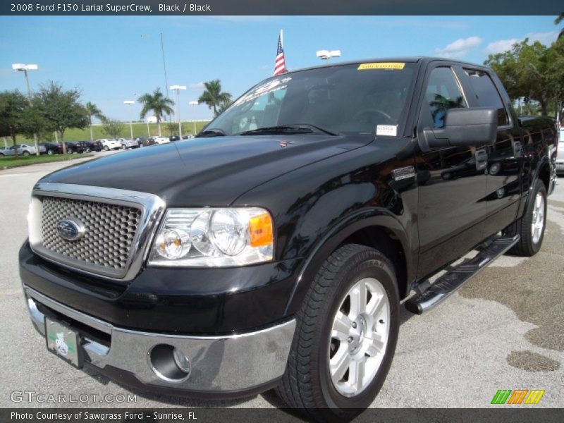 Black / Black 2008 Ford F150 Lariat SuperCrew