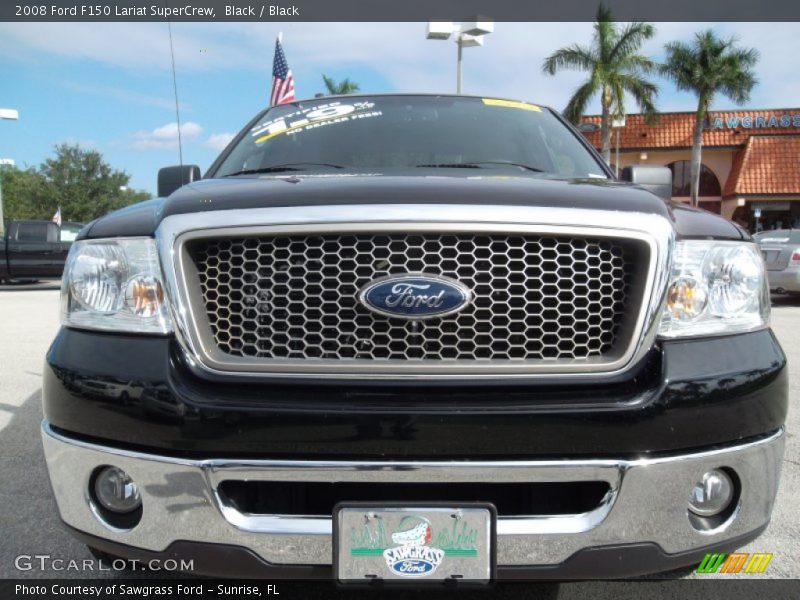 Black / Black 2008 Ford F150 Lariat SuperCrew
