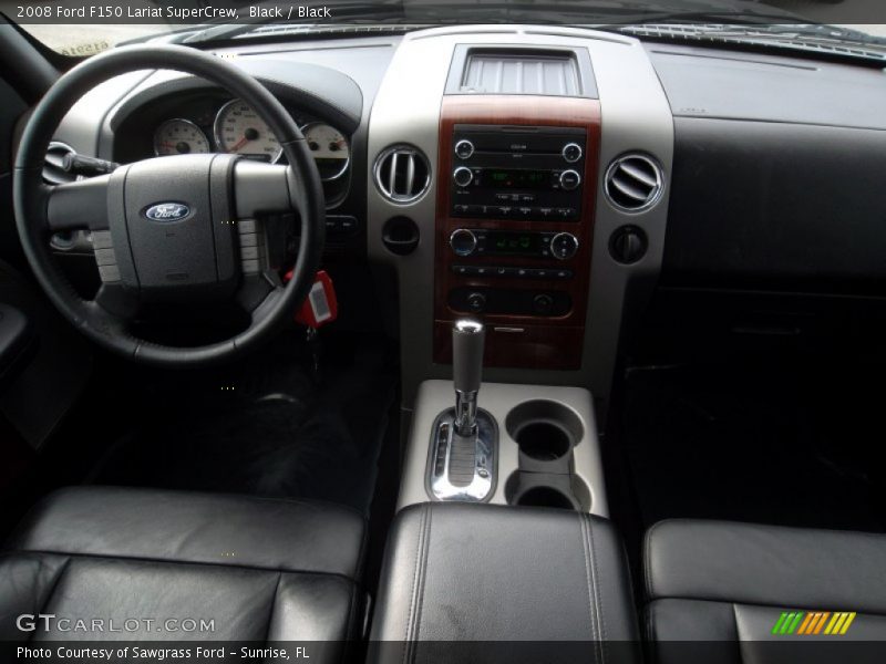 Black / Black 2008 Ford F150 Lariat SuperCrew
