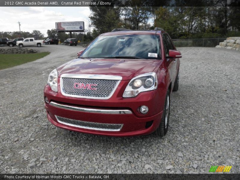 Crystal Red Tintcoat / Ebony 2012 GMC Acadia Denali AWD