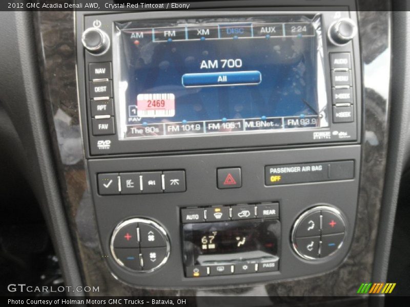 Crystal Red Tintcoat / Ebony 2012 GMC Acadia Denali AWD