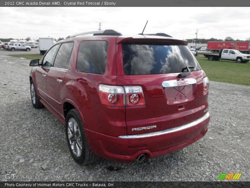 Crystal Red Tintcoat / Ebony 2012 GMC Acadia Denali AWD