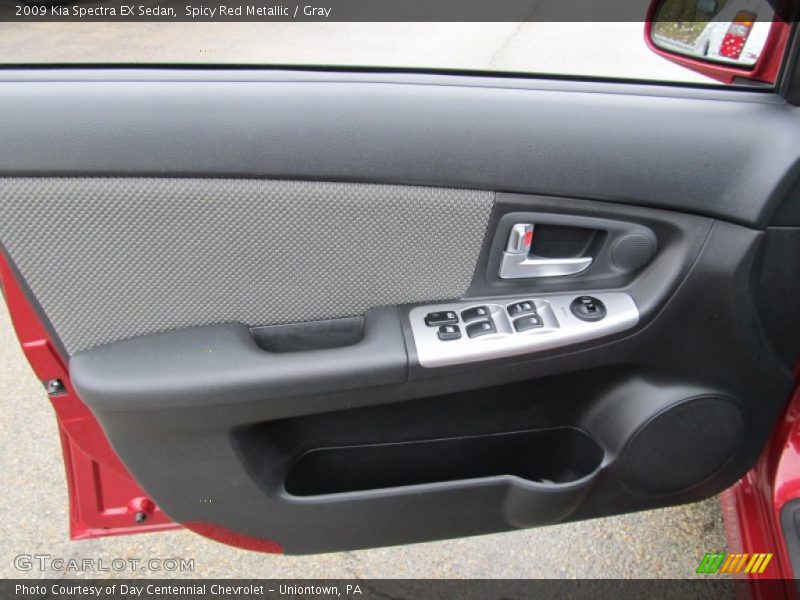 Spicy Red Metallic / Gray 2009 Kia Spectra EX Sedan