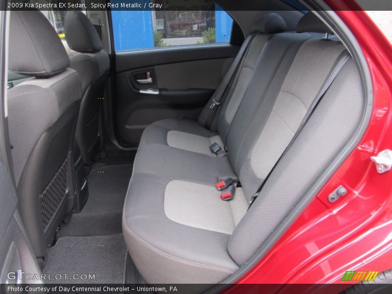 Spicy Red Metallic / Gray 2009 Kia Spectra EX Sedan