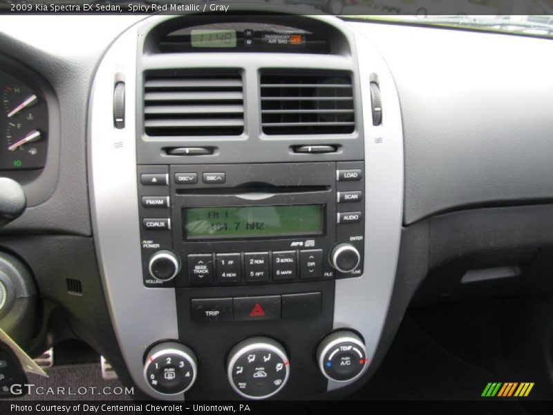 Spicy Red Metallic / Gray 2009 Kia Spectra EX Sedan