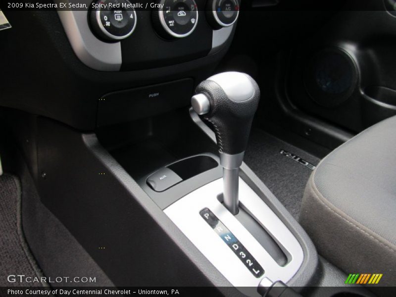 Spicy Red Metallic / Gray 2009 Kia Spectra EX Sedan