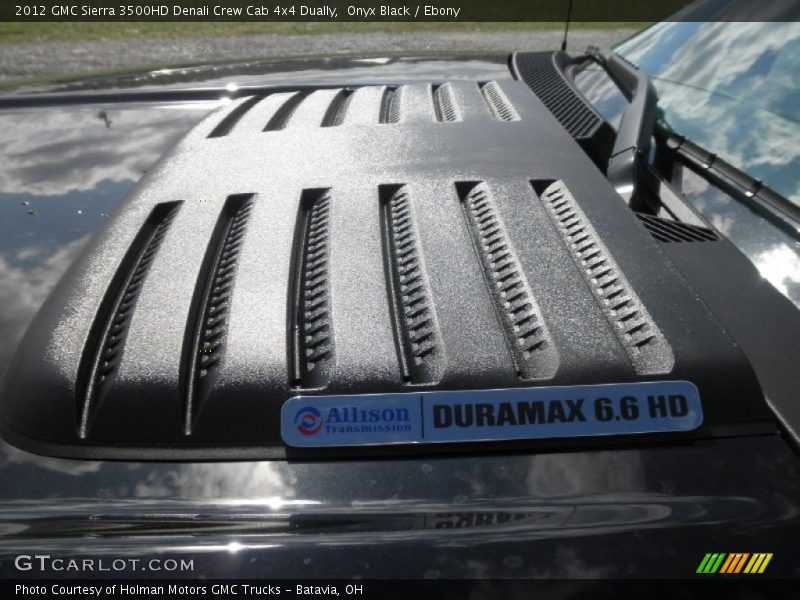 Onyx Black / Ebony 2012 GMC Sierra 3500HD Denali Crew Cab 4x4 Dually
