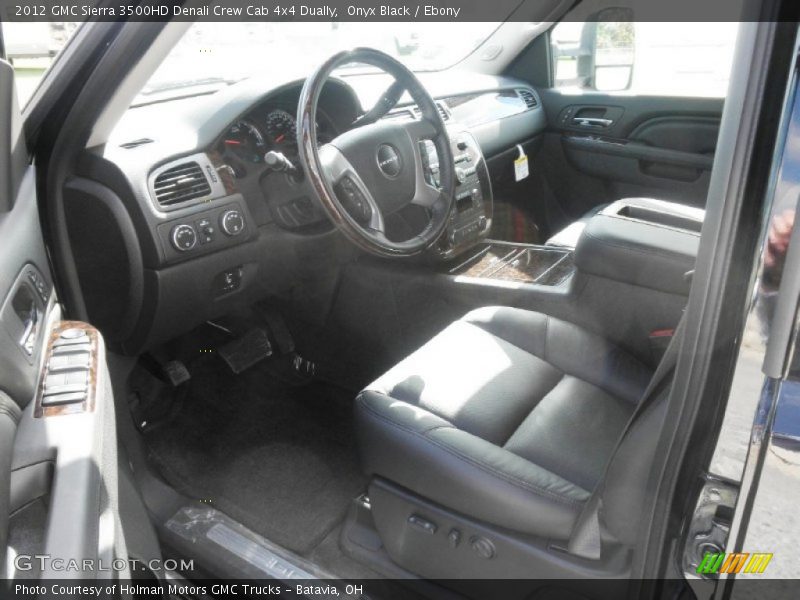  2012 Sierra 3500HD Denali Crew Cab 4x4 Dually Ebony Interior