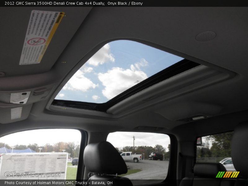 Onyx Black / Ebony 2012 GMC Sierra 3500HD Denali Crew Cab 4x4 Dually