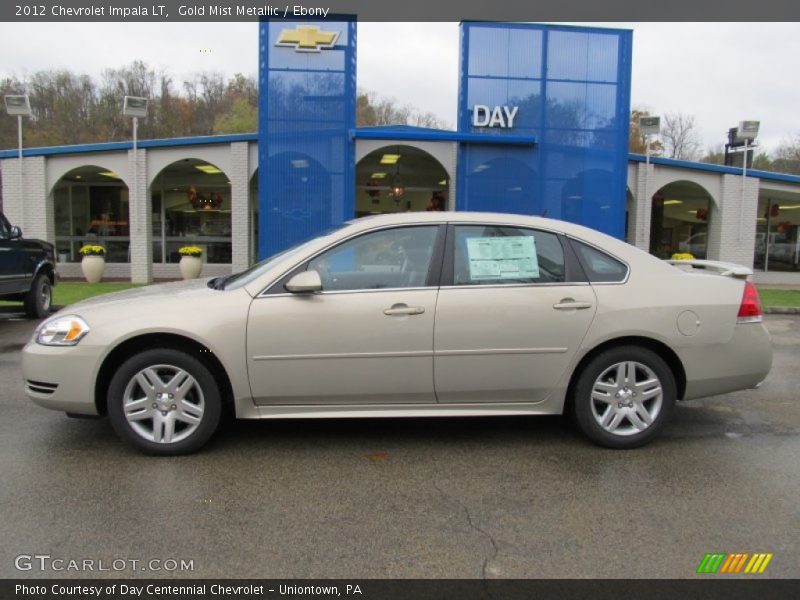 Gold Mist Metallic / Ebony 2012 Chevrolet Impala LT
