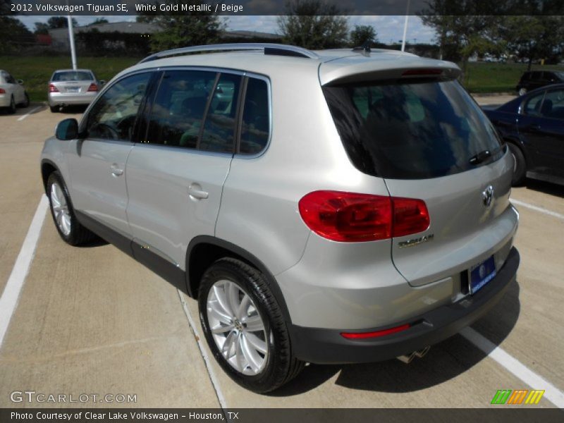 White Gold Metallic / Beige 2012 Volkswagen Tiguan SE