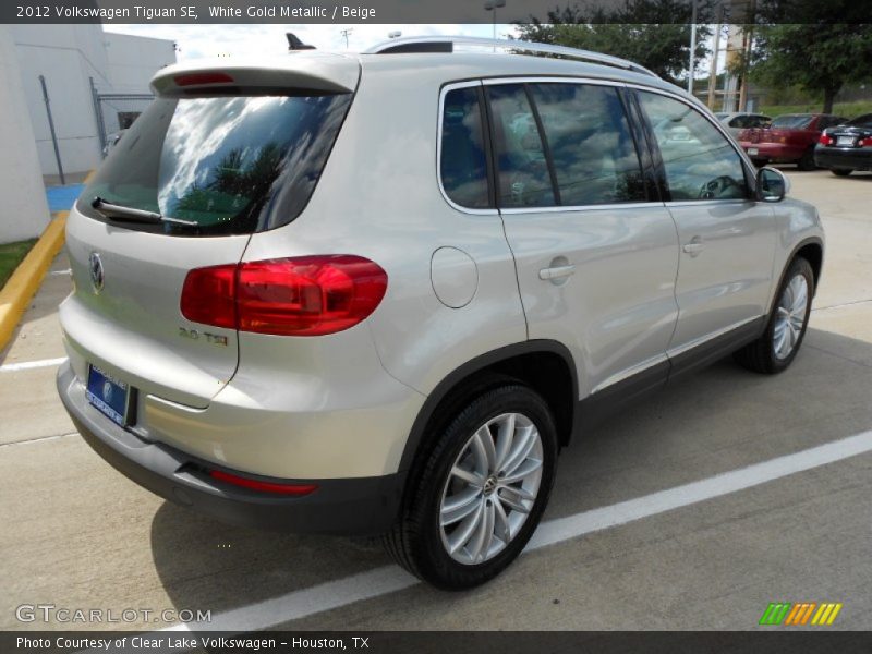 White Gold Metallic / Beige 2012 Volkswagen Tiguan SE