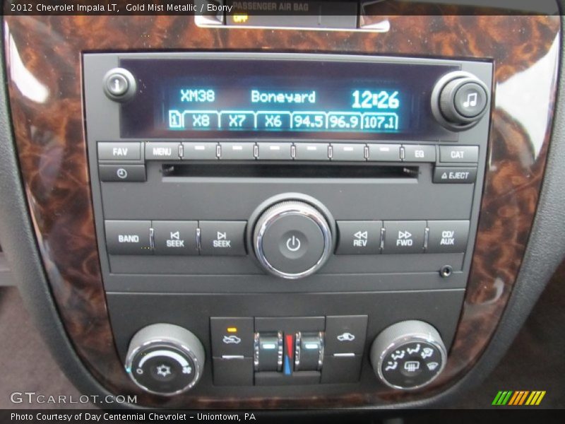 Gold Mist Metallic / Ebony 2012 Chevrolet Impala LT