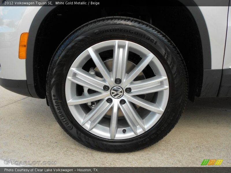 White Gold Metallic / Beige 2012 Volkswagen Tiguan SE