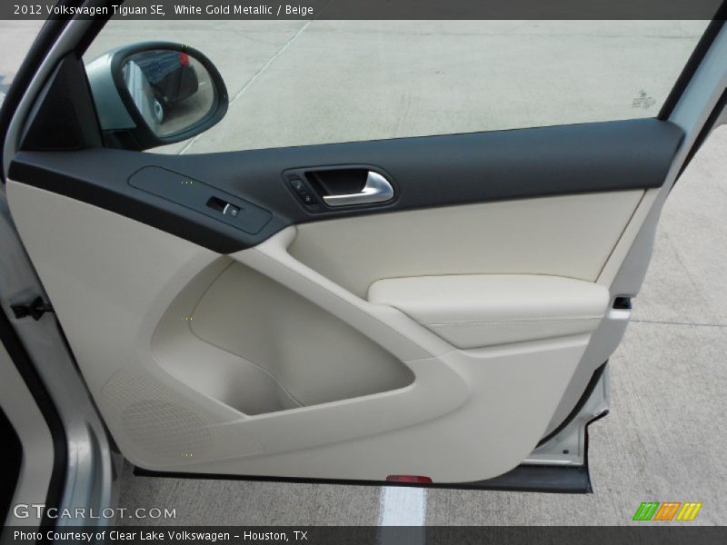 White Gold Metallic / Beige 2012 Volkswagen Tiguan SE
