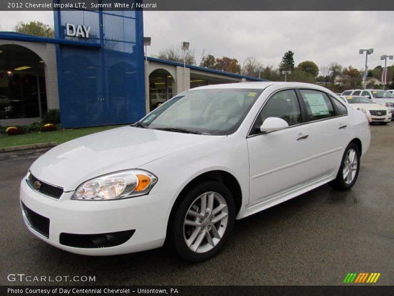 Summit White / Neutral 2012 Chevrolet Impala LTZ