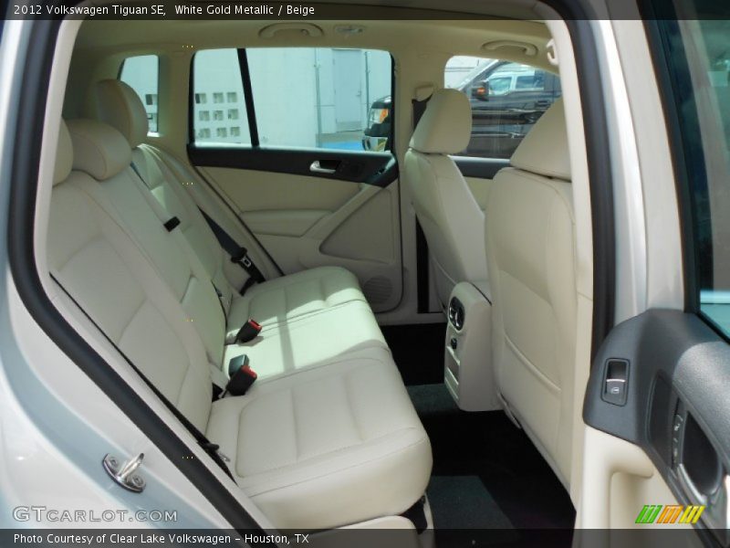 White Gold Metallic / Beige 2012 Volkswagen Tiguan SE