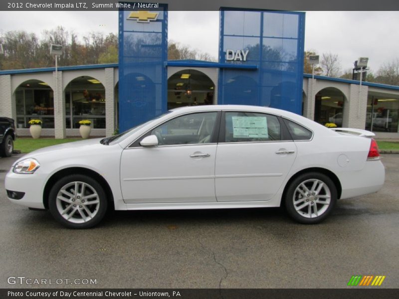 Summit White / Neutral 2012 Chevrolet Impala LTZ