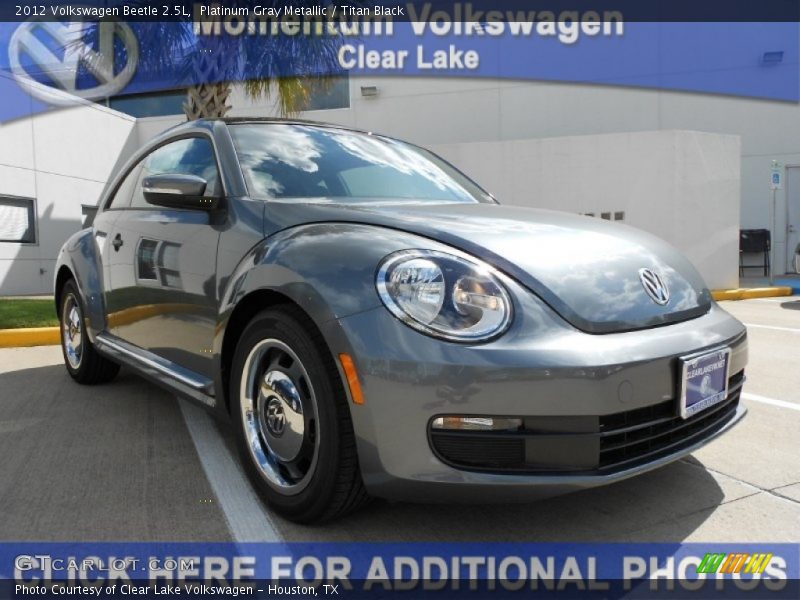 Platinum Gray Metallic / Titan Black 2012 Volkswagen Beetle 2.5L
