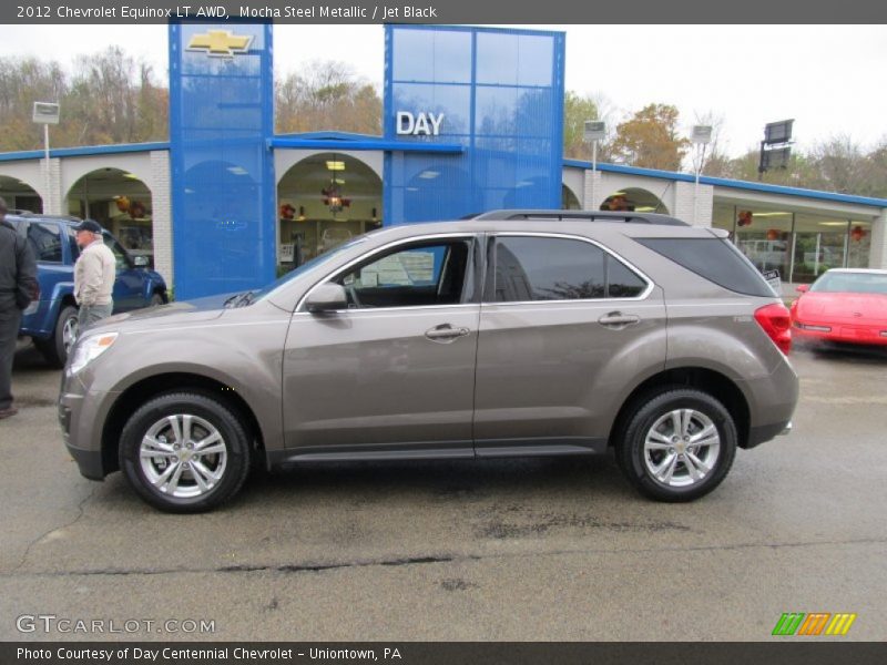 Mocha Steel Metallic / Jet Black 2012 Chevrolet Equinox LT AWD
