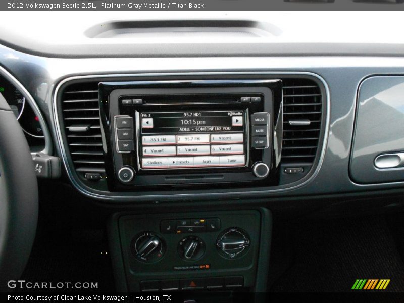 Platinum Gray Metallic / Titan Black 2012 Volkswagen Beetle 2.5L