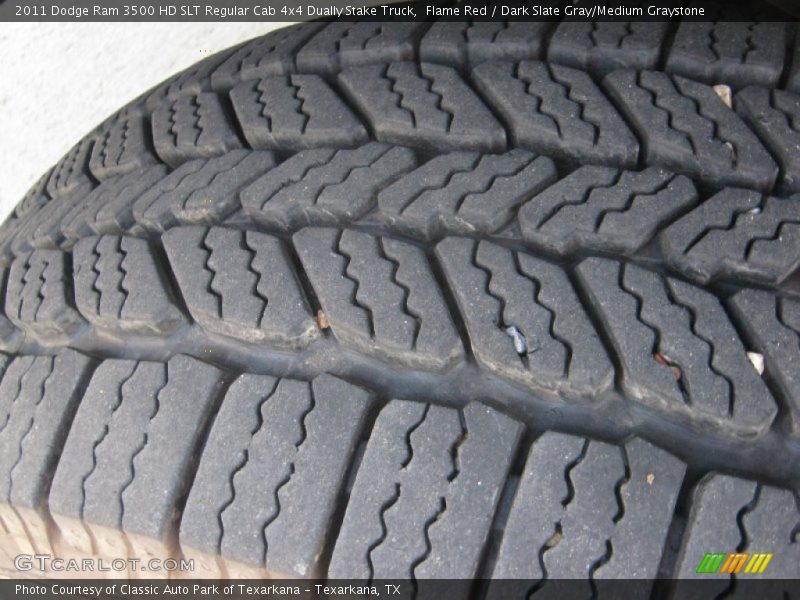 Flame Red / Dark Slate Gray/Medium Graystone 2011 Dodge Ram 3500 HD SLT Regular Cab 4x4 Dually Stake Truck