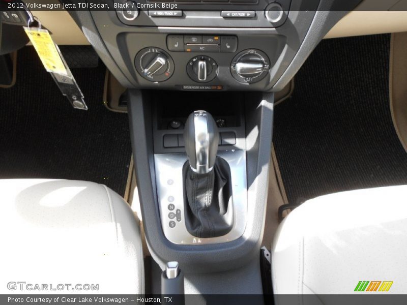 Black / Cornsilk Beige 2012 Volkswagen Jetta TDI Sedan
