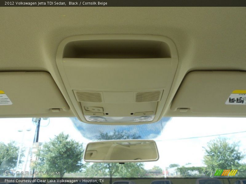 Black / Cornsilk Beige 2012 Volkswagen Jetta TDI Sedan