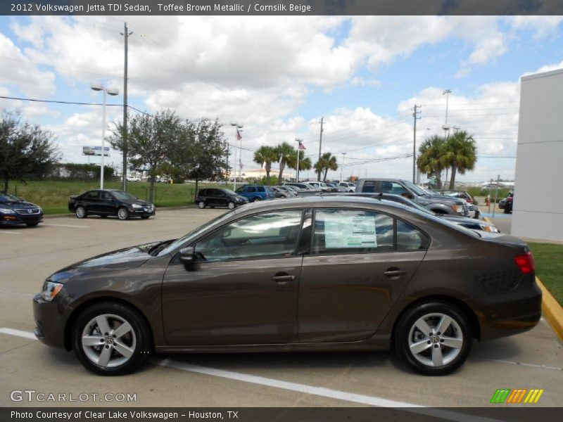 Toffee Brown Metallic / Cornsilk Beige 2012 Volkswagen Jetta TDI Sedan