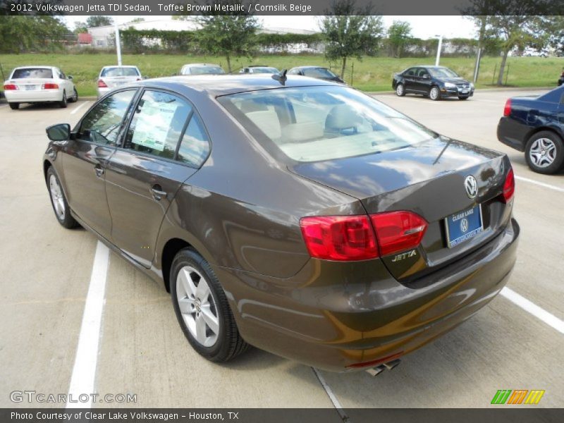 Toffee Brown Metallic / Cornsilk Beige 2012 Volkswagen Jetta TDI Sedan