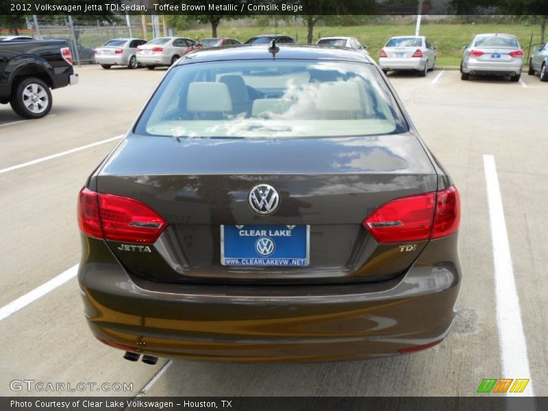 Toffee Brown Metallic / Cornsilk Beige 2012 Volkswagen Jetta TDI Sedan