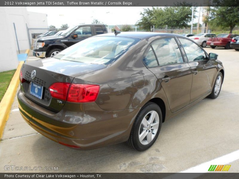 Toffee Brown Metallic / Cornsilk Beige 2012 Volkswagen Jetta TDI Sedan