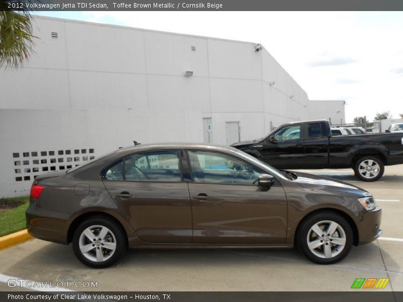 Toffee Brown Metallic / Cornsilk Beige 2012 Volkswagen Jetta TDI Sedan