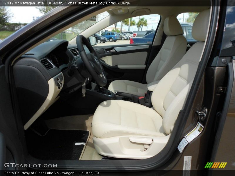 Toffee Brown Metallic / Cornsilk Beige 2012 Volkswagen Jetta TDI Sedan