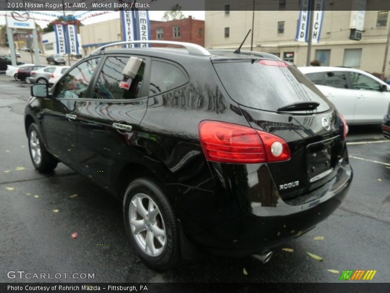 Wicked Black / Black 2010 Nissan Rogue SL AWD