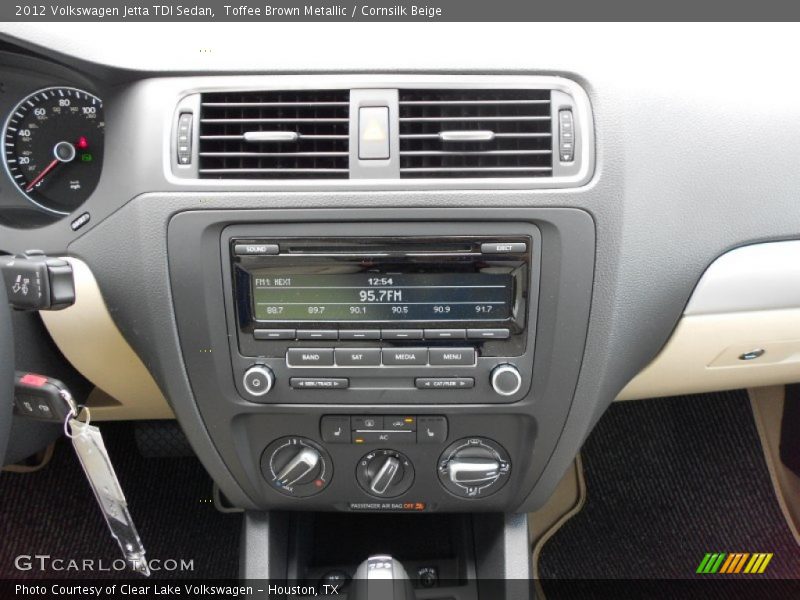 Toffee Brown Metallic / Cornsilk Beige 2012 Volkswagen Jetta TDI Sedan